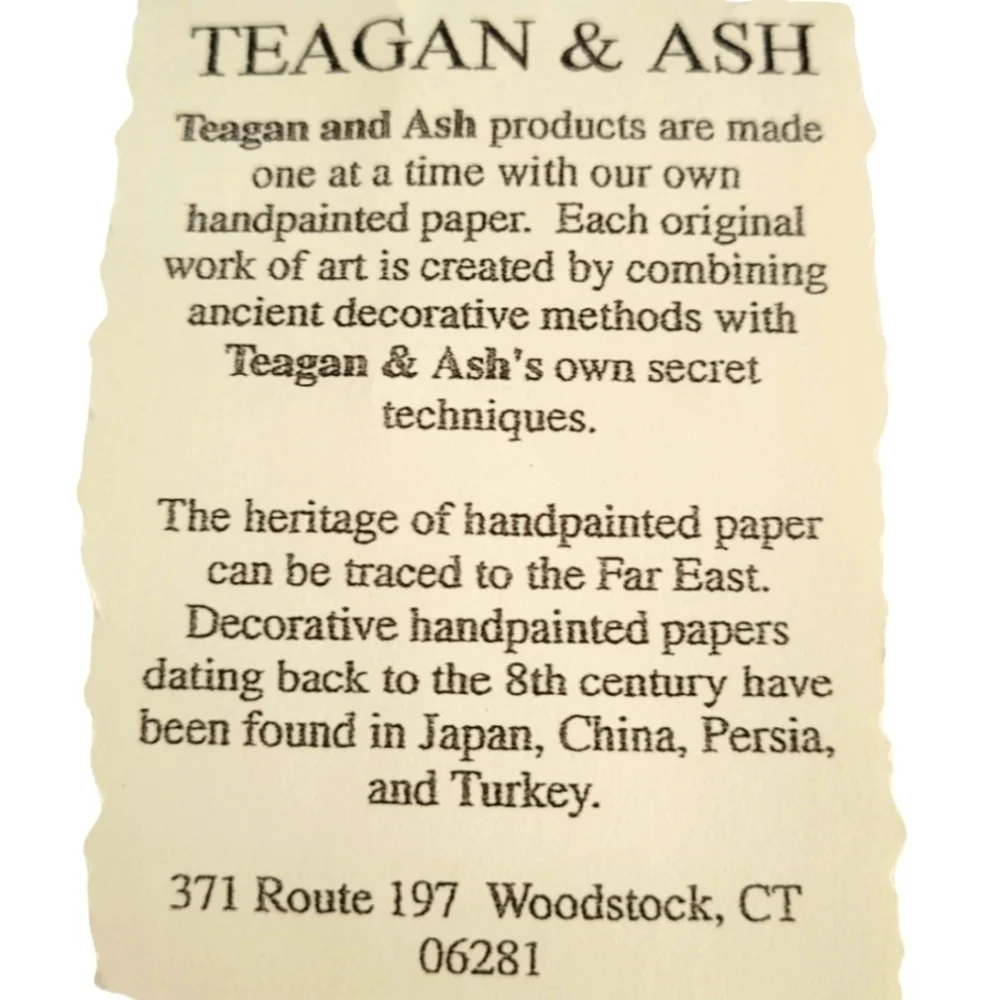 NWT Teagan & Ash Handpainted Paper Resin Pin, Moon Scene